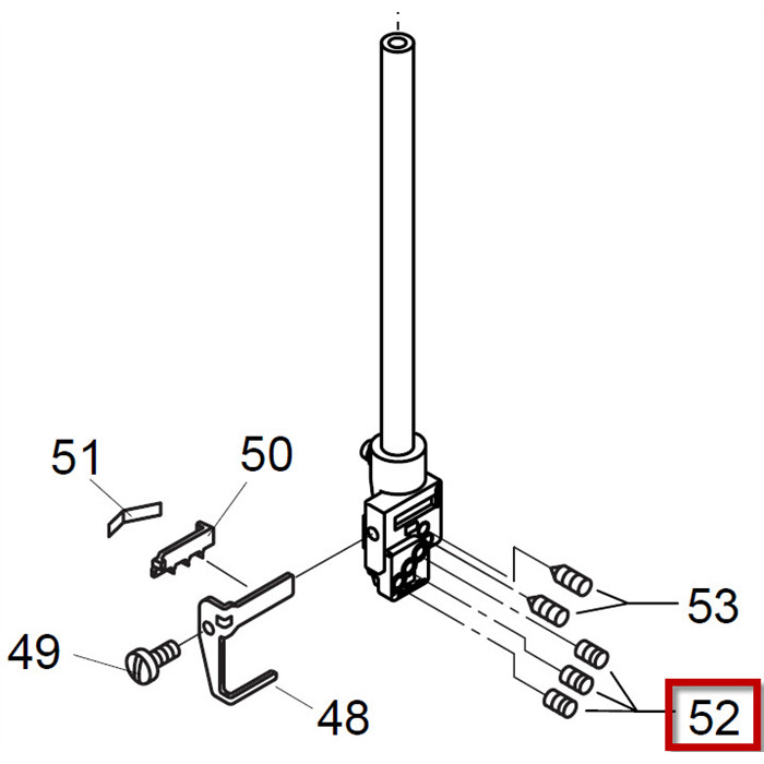Vis pince aiguille inférieur Janome / Elna Vis pince aiguille inférieur Janome / Elna