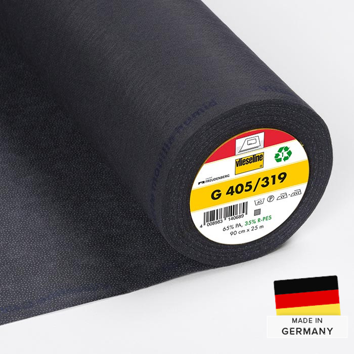 Vlieseline G405 90cm graphite au mètre Vlieseline G405 90cm graphite au mètre