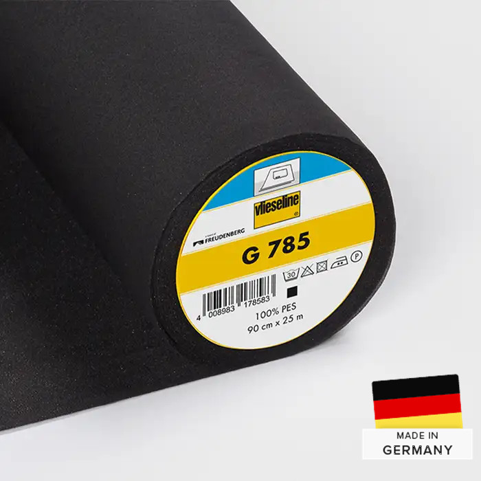 Vlieseline G785 noire 90cm au mètre Vlieseline G785 noire 90cm au mètre
