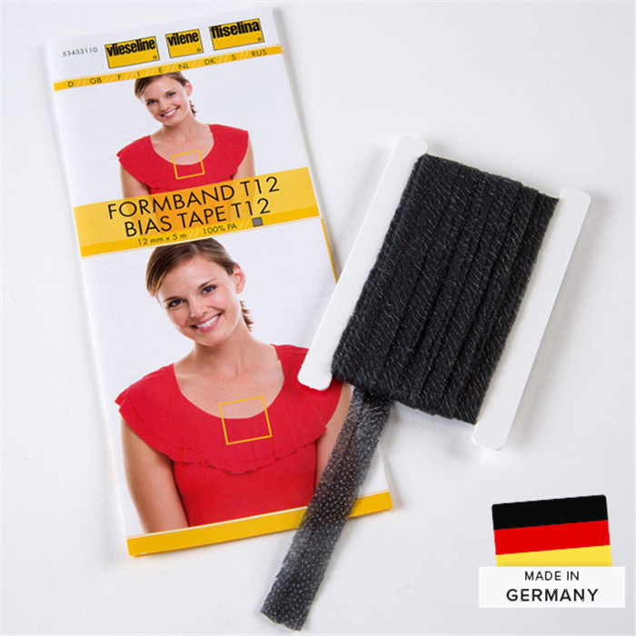 Vlieseline Stabilmanche thermocollant Noir T12 - 12mm x 5m Vlieseline Stabilmanche thermocollant Noir T12 - 12mm x 5m